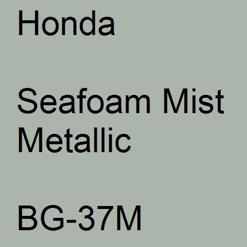 Honda, Seafoam Mist Metallic, BG-37M.